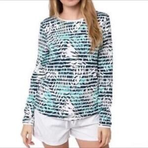 Hang Ten Tropical Print Rash Guard juniors M